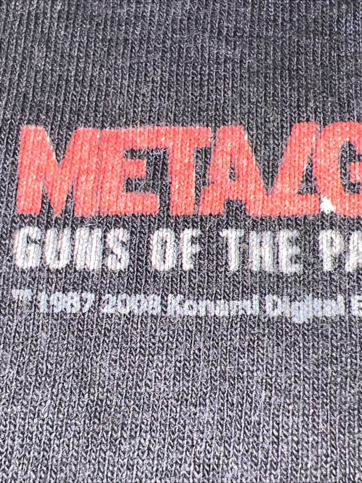 Vintage 2008 METAL GEAR SOLID 4 guns If The Patriots , T Shirt Size XL