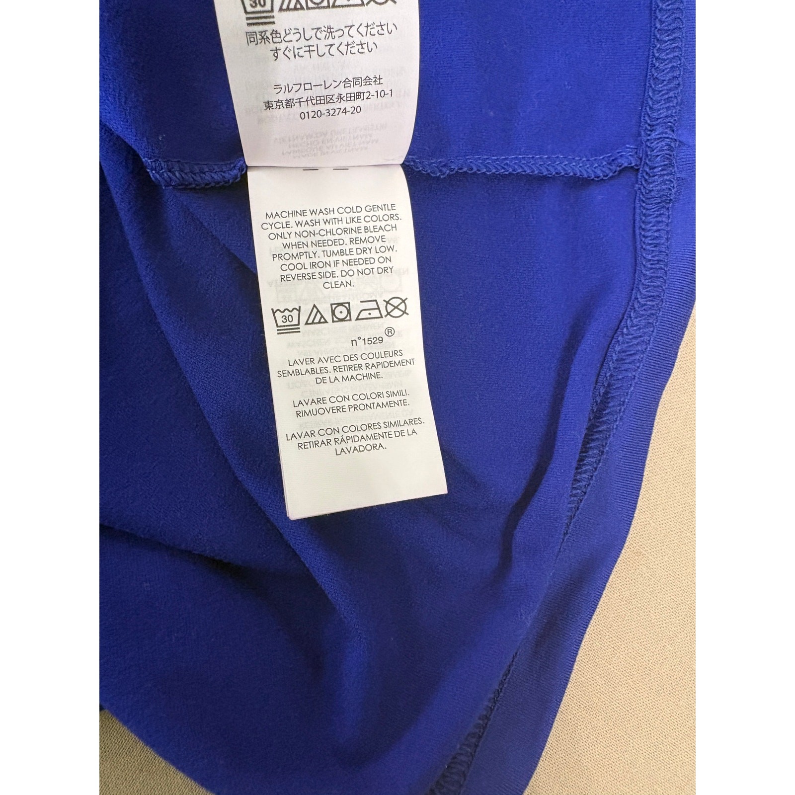 Polo Ralph Lauren Performance Jersey Quarter Zip Pullover Mens Size Large Blue