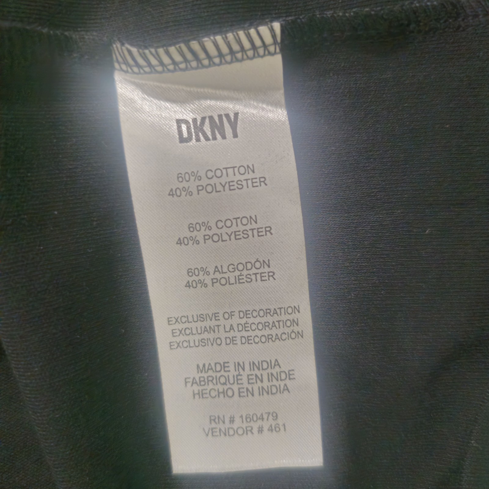 NWT DKNY Mens XL Black Solid Crew Neck Short Sleeve Logo Jersey Tee DK00SK556