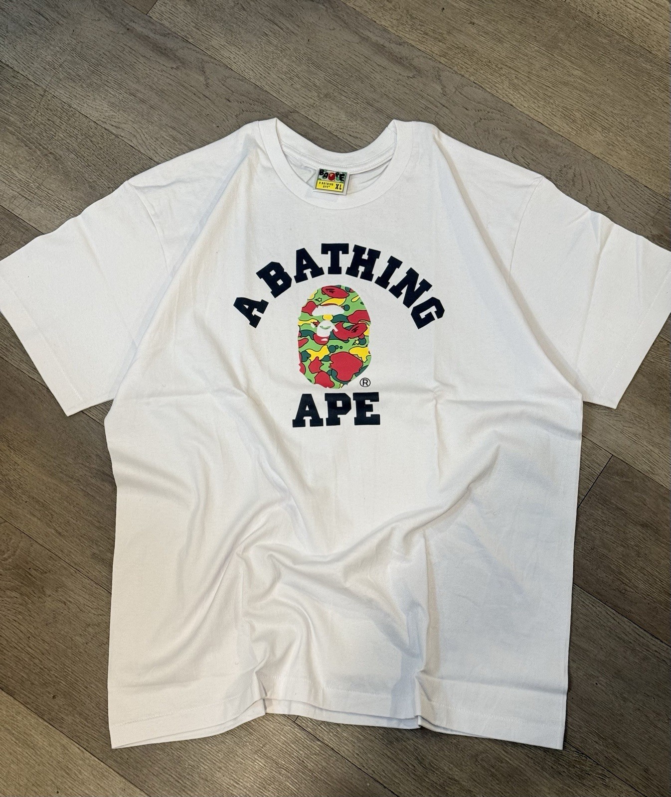 BAPE Sta Camo College Tee