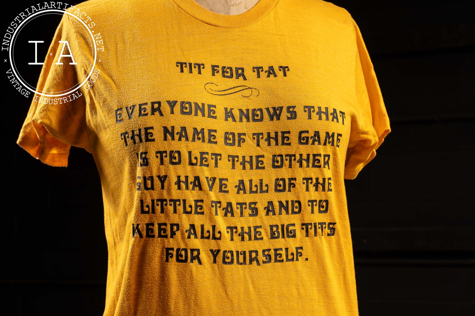 Vintage “Tit for Tat” Graphic T-Shirt