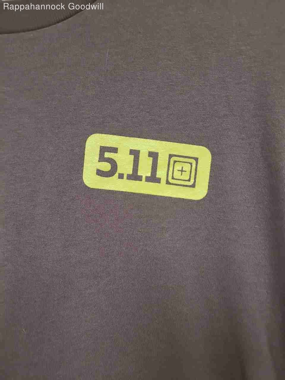 5.11 Tactical Men’s Brown Long Sleeve Always Be Ready Graphic T-Shirt Sz XL