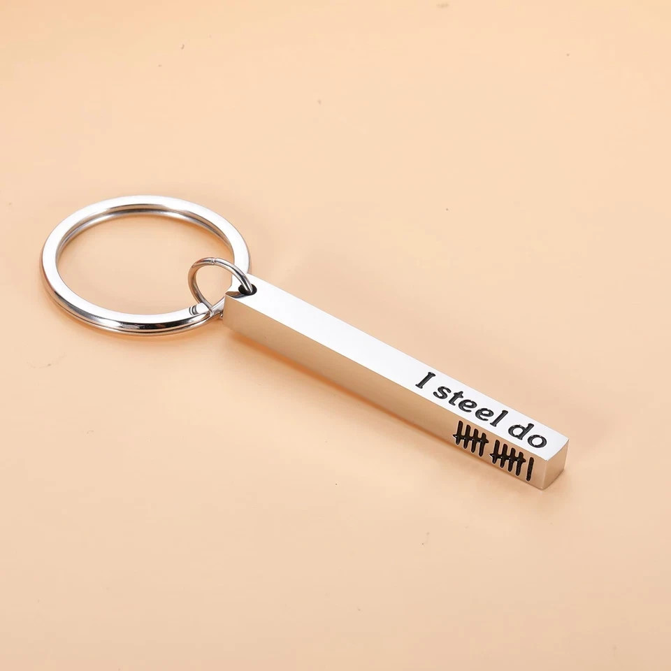 11 Year Wedding Anniversary Keychain Gift for Her Him Husband Wife Couples