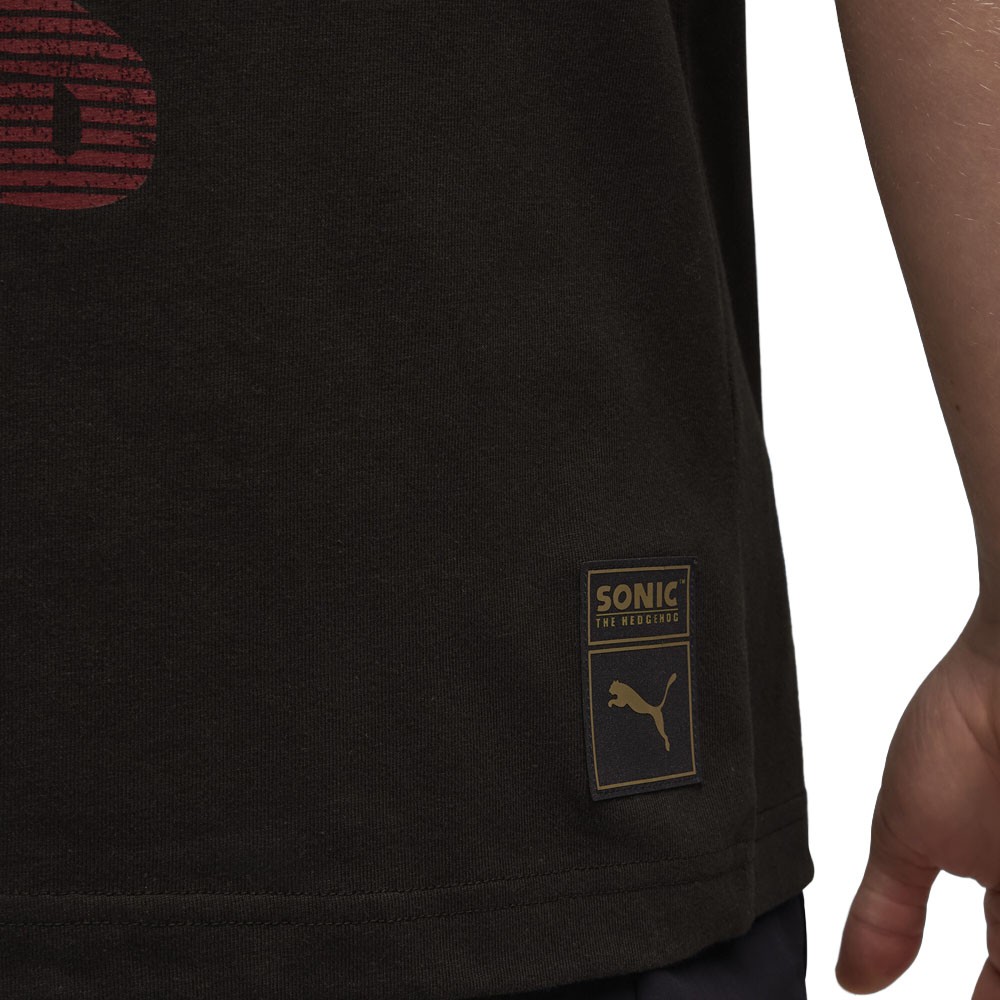 PUMA X Sonic The Hedgehog Relaxed Graphic Crew Neck Short Sleeve T-Shirt Mens S