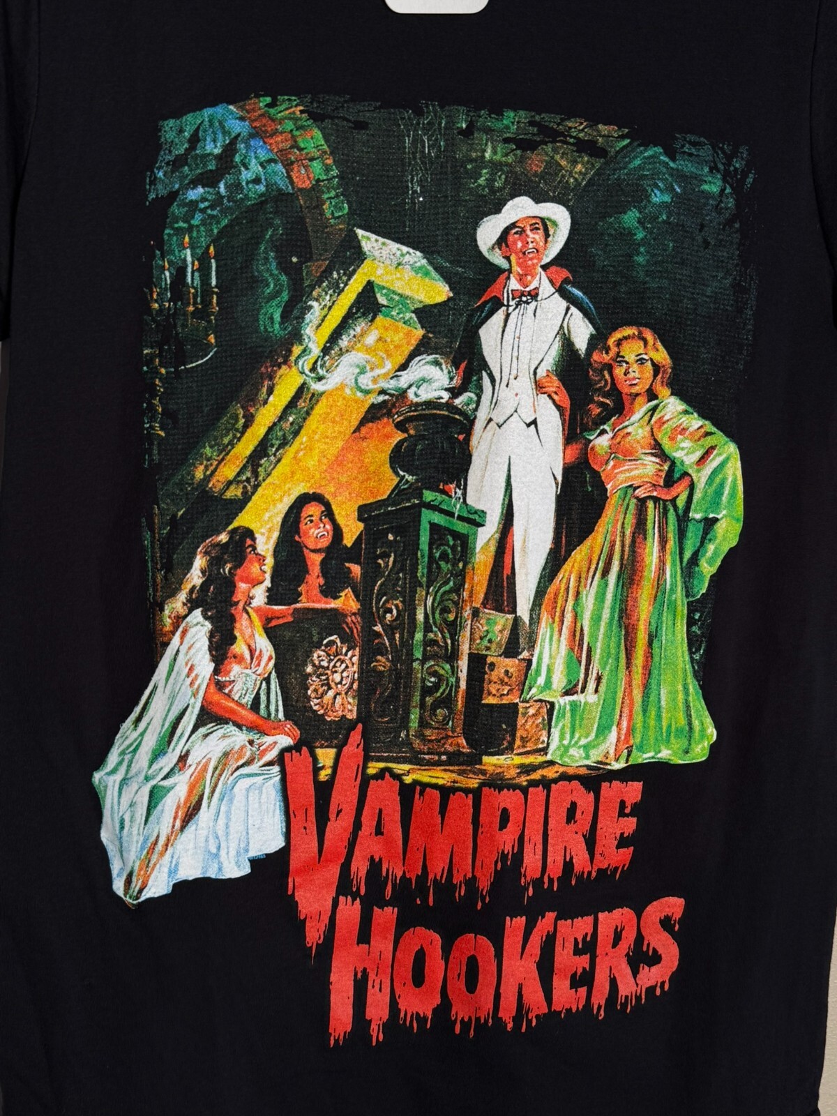 Vampire Hookers T-Shirt Plan 9 Black Size S Cult Horror Movie Tee New w/ Tags