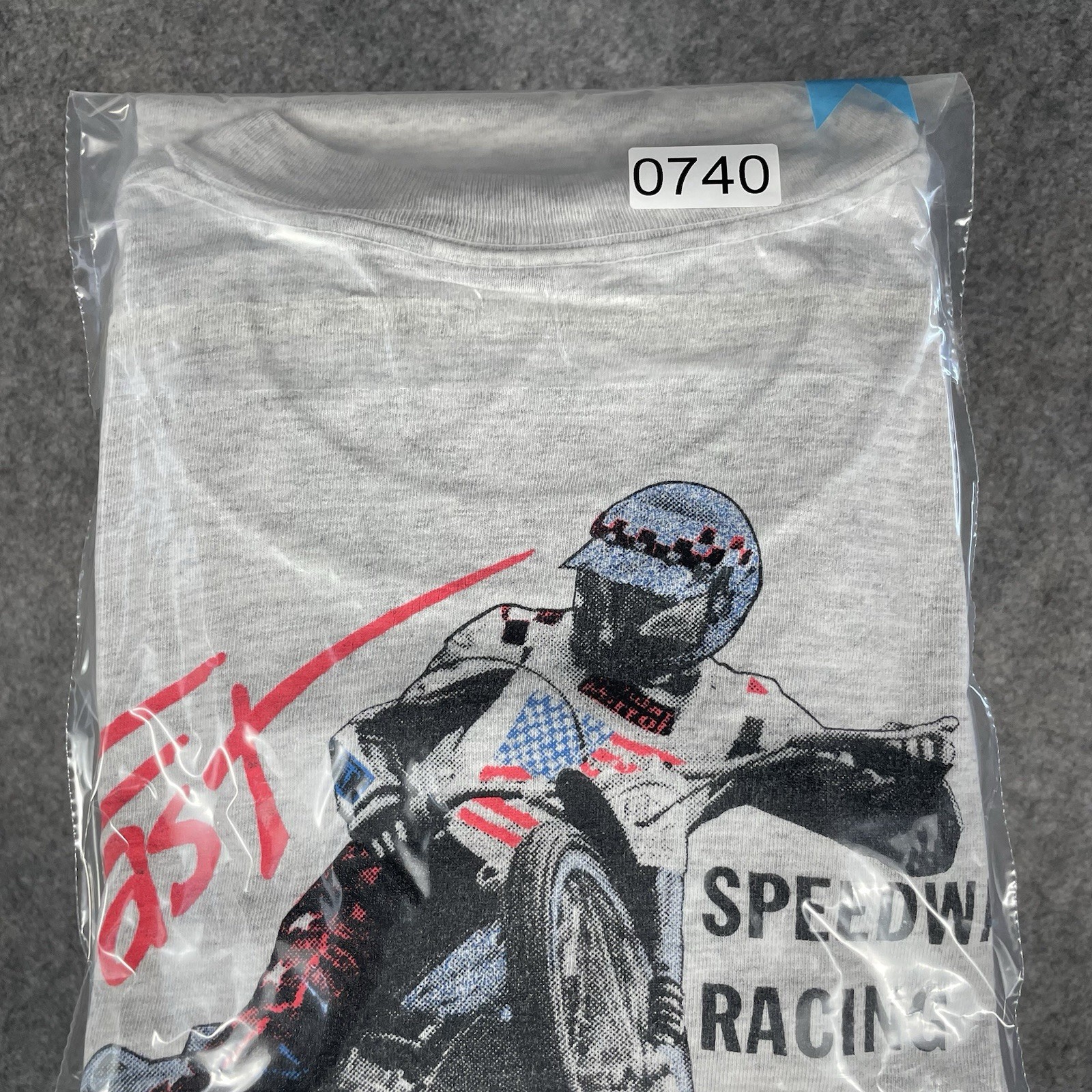 Vtg Fast Fridays Speedway Motorcycle Racing T-Shirt Mens XL Gray Made In USA