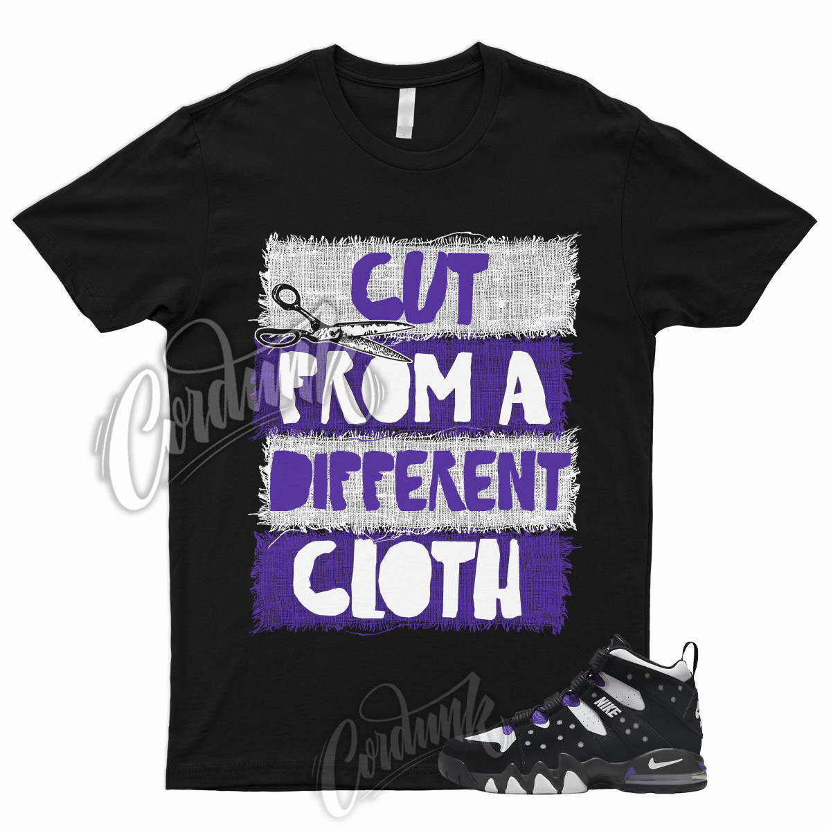 Air Max CB ’94 OG Black Pure Purple Court Varsity 1 2023 T Shirt to Match CUT