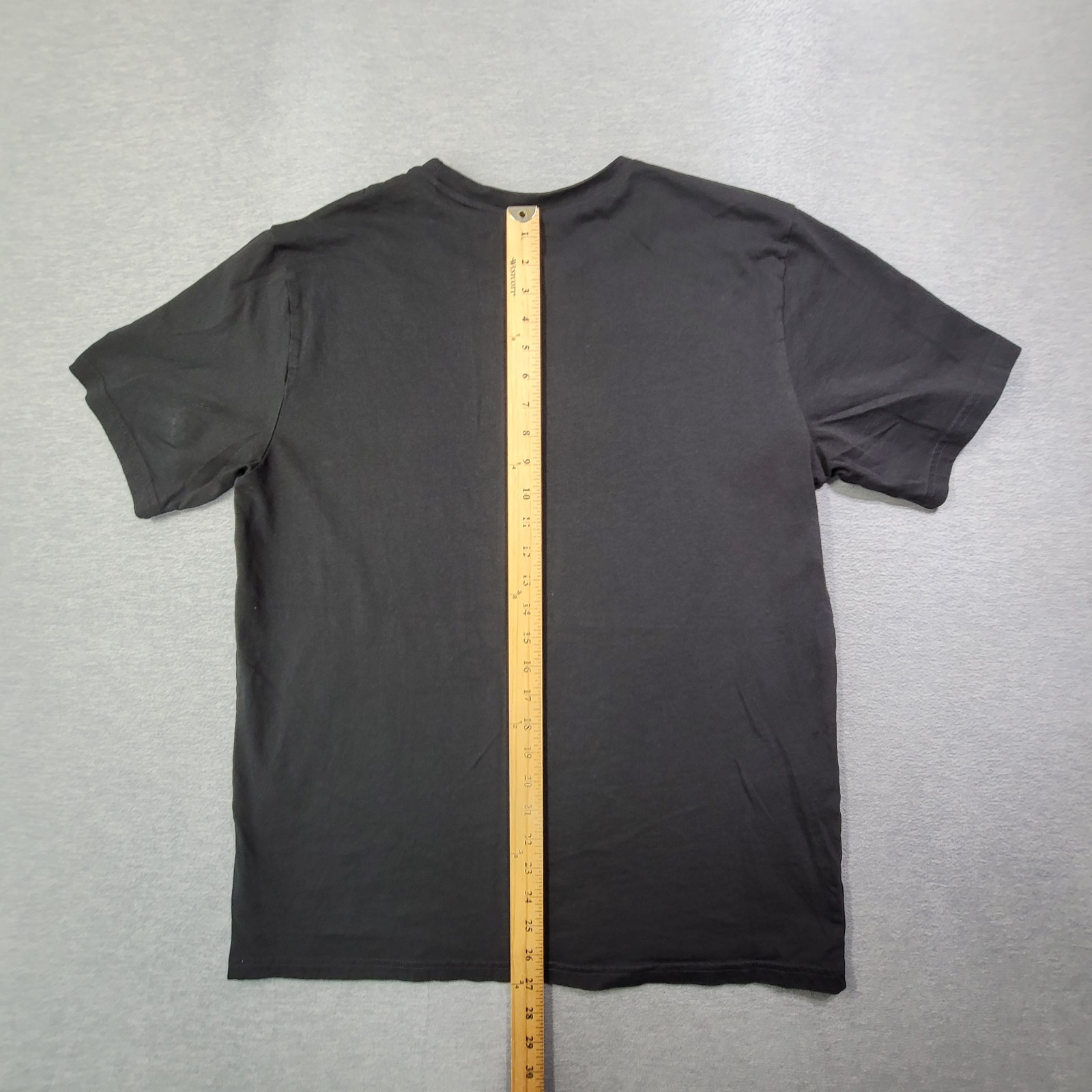 Gymshark T Shirt Mens Large Black Crew Neck Gym Workout Casual Logo