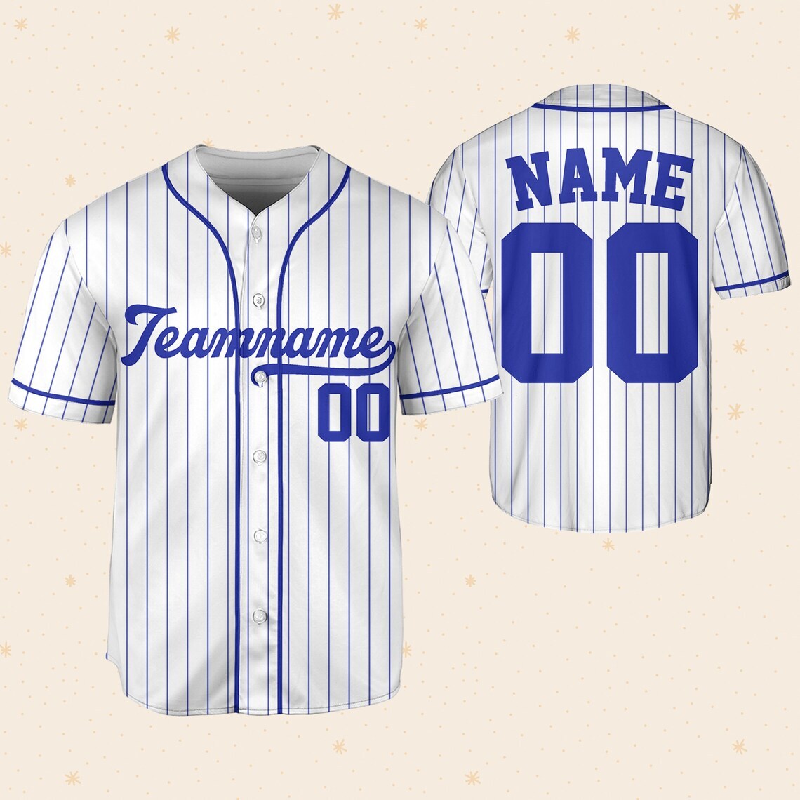 Custom Request Stripe Line Custom Colors Personalized Name Baseball Jersey