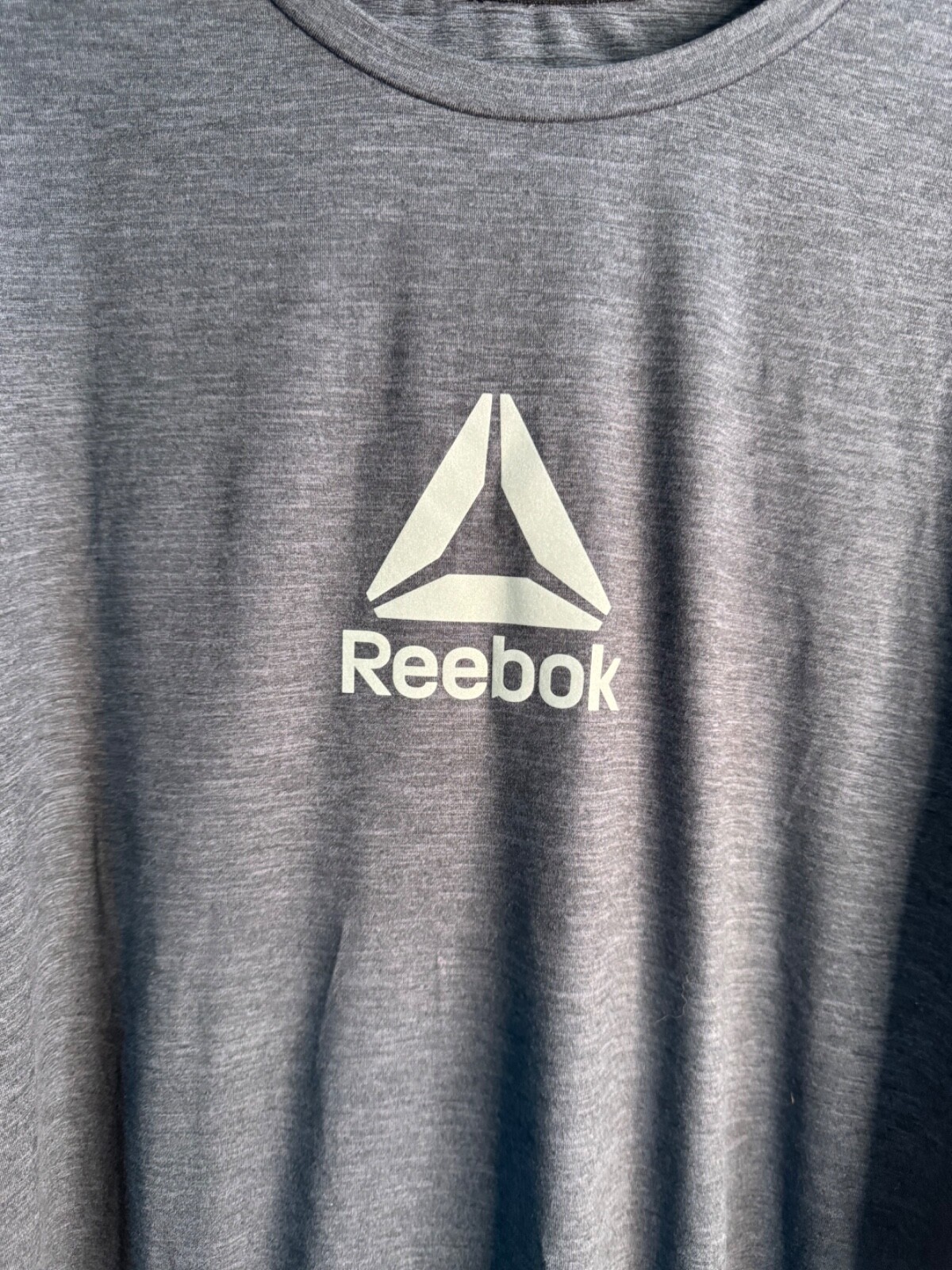 Reebok L/S Gray Slim Reflective Crew T- Shirt NWT Size 3XL