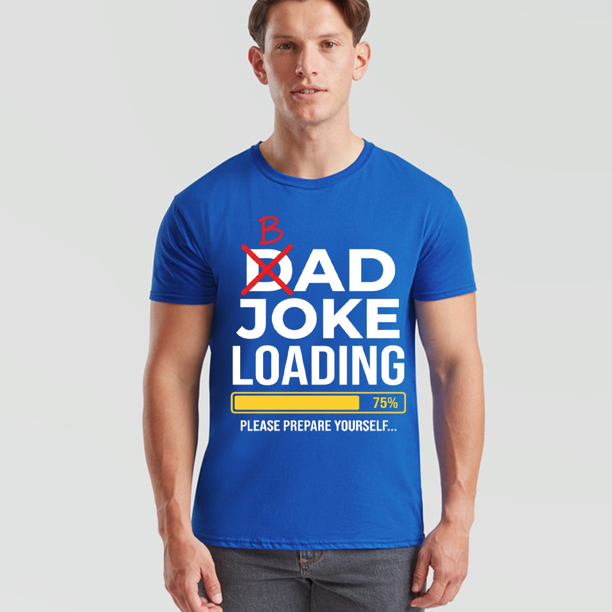 Dad Joke Loading Mens T Shirt Fathers Day Daddy Funny Bad Joke Tee Gift Top