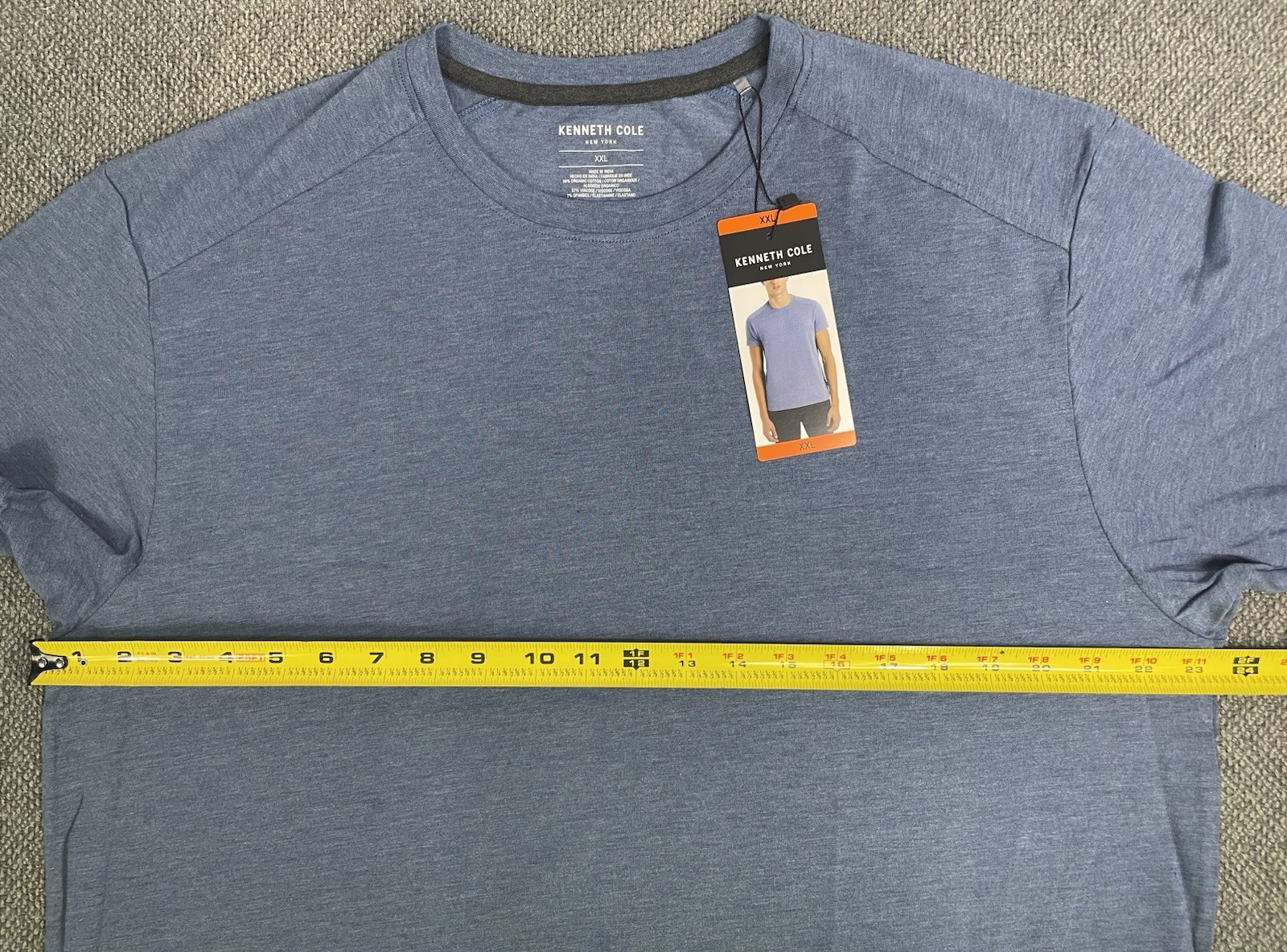 Kenneth Cole Men’s SLIM XXL Lot of 6 Tees (2) Each Color “fit like size LARGE”