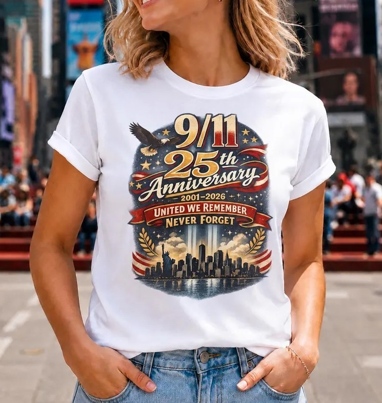9/11 Anniversary T-Shirt, Patriotic Eagle Remembrance Tee, United T-Shirt S-5XL