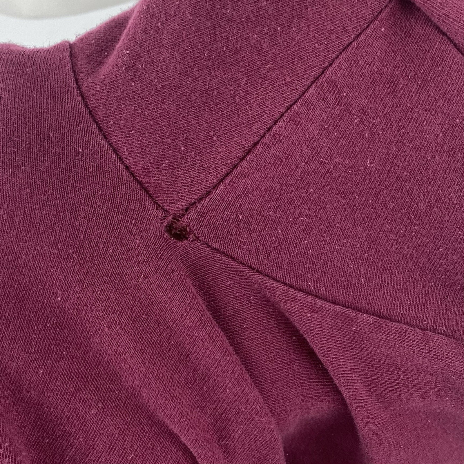 Stussy World Tour T Shirt Wine Red Medium Men’s Crew Neck Tee Spellout