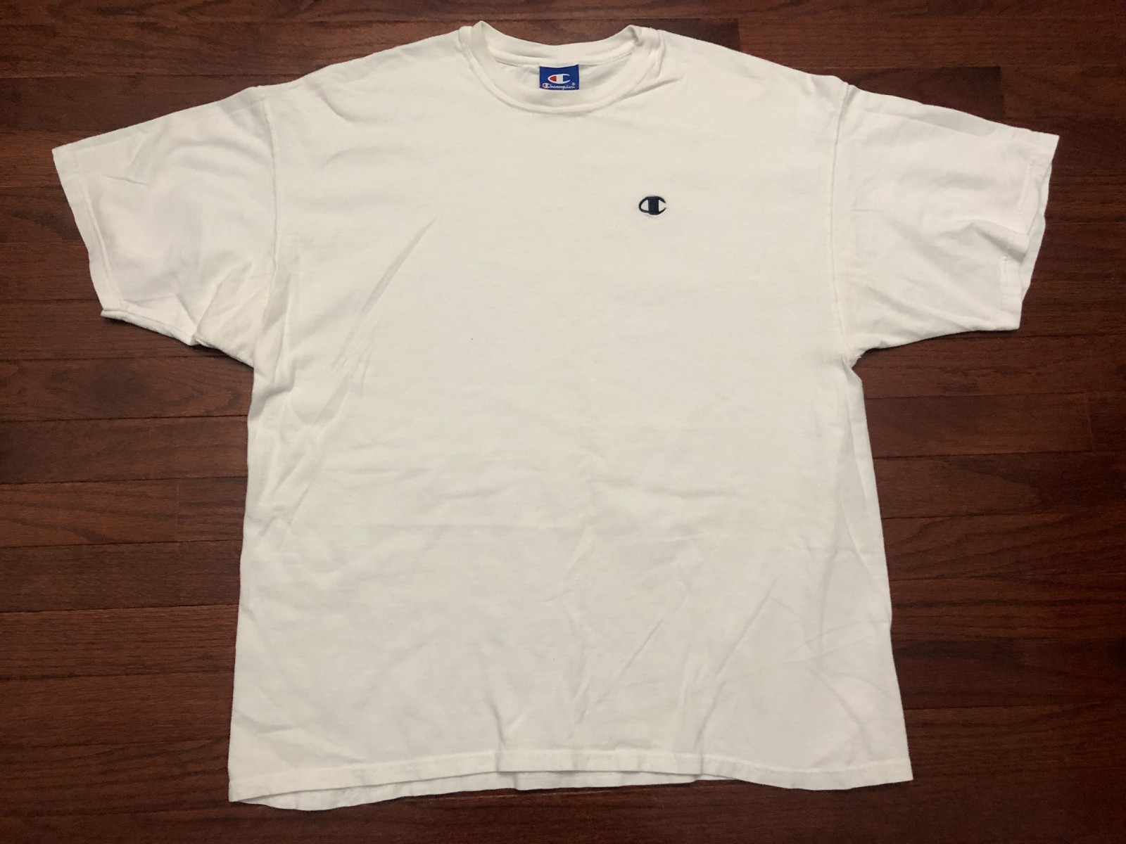VINTAGE CHAMPION T SHIRT MENS XL WHITE BLACK SPORTSWEAR STREETWEAR e