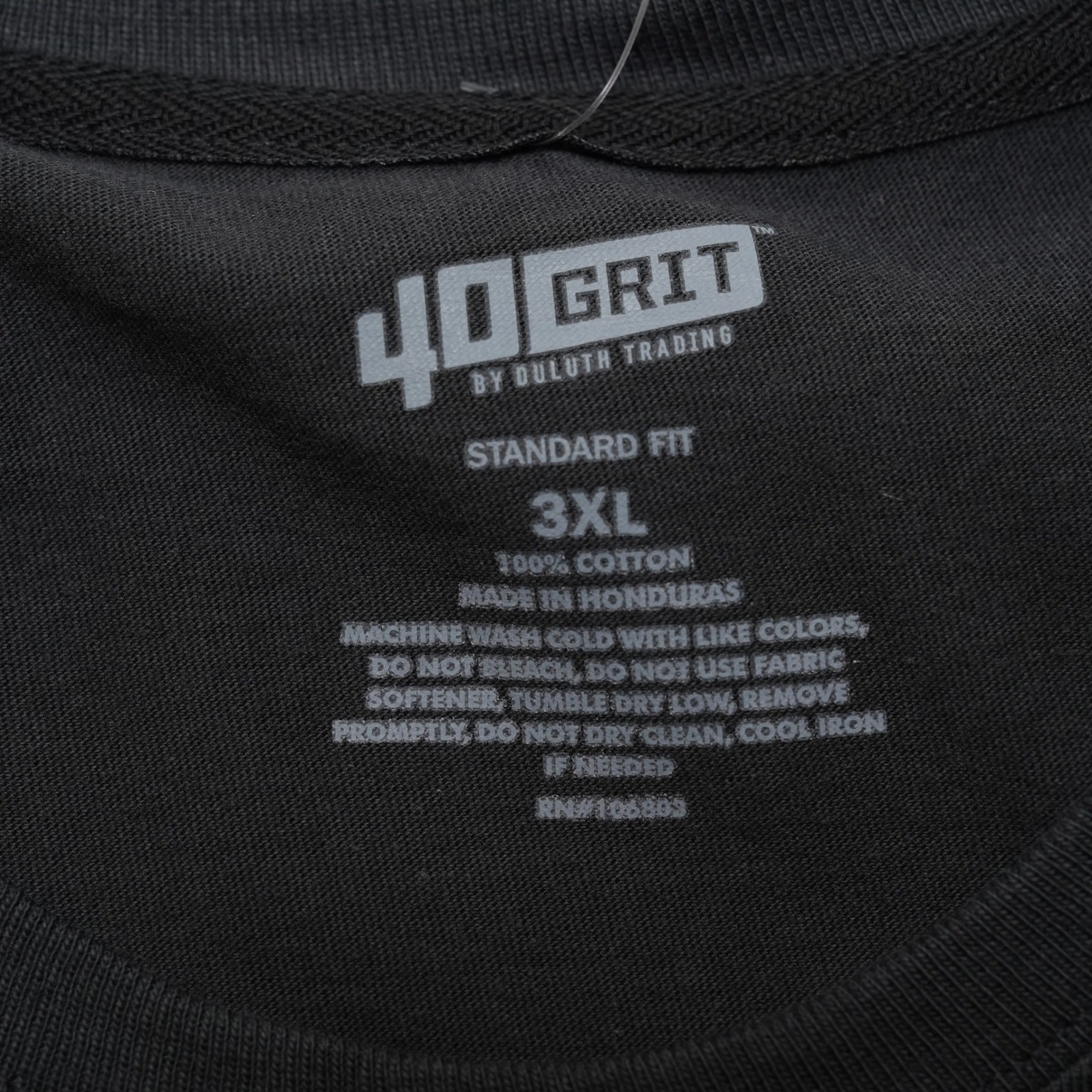 Duluth Trading 40 Grit T Shirt Men 3XL Black Pocket Workwear Tee