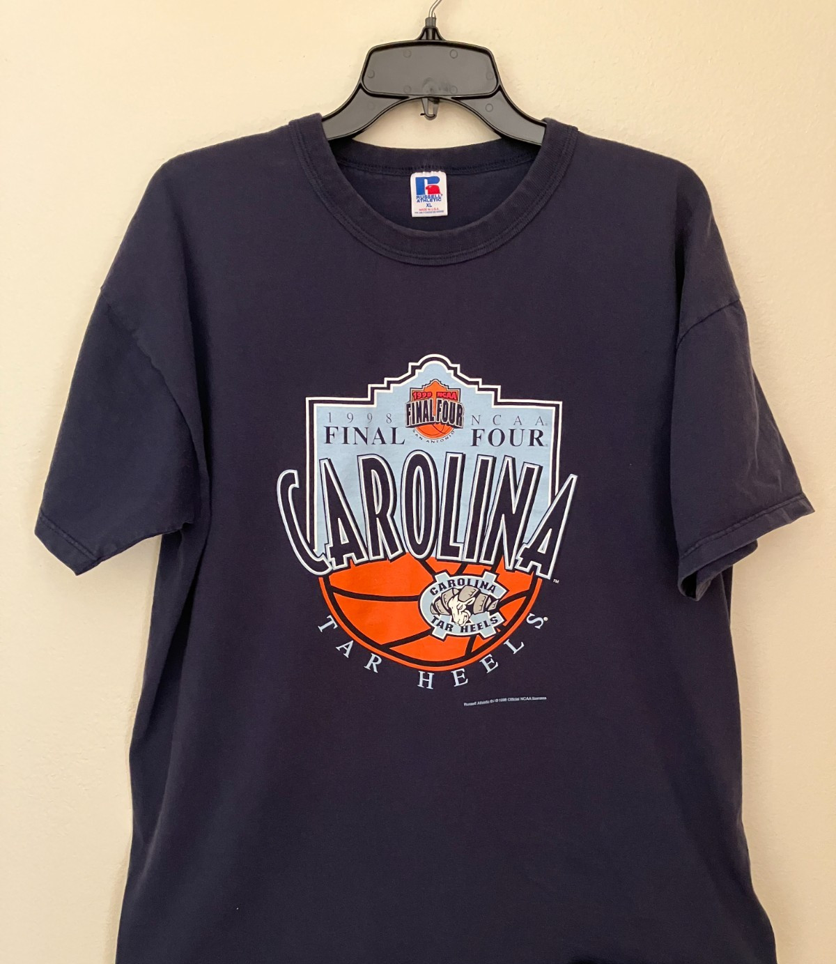 Vintage 1998 North Carolina NCAA Final Four Shirt Men XL Tar Heel Basketball 90s