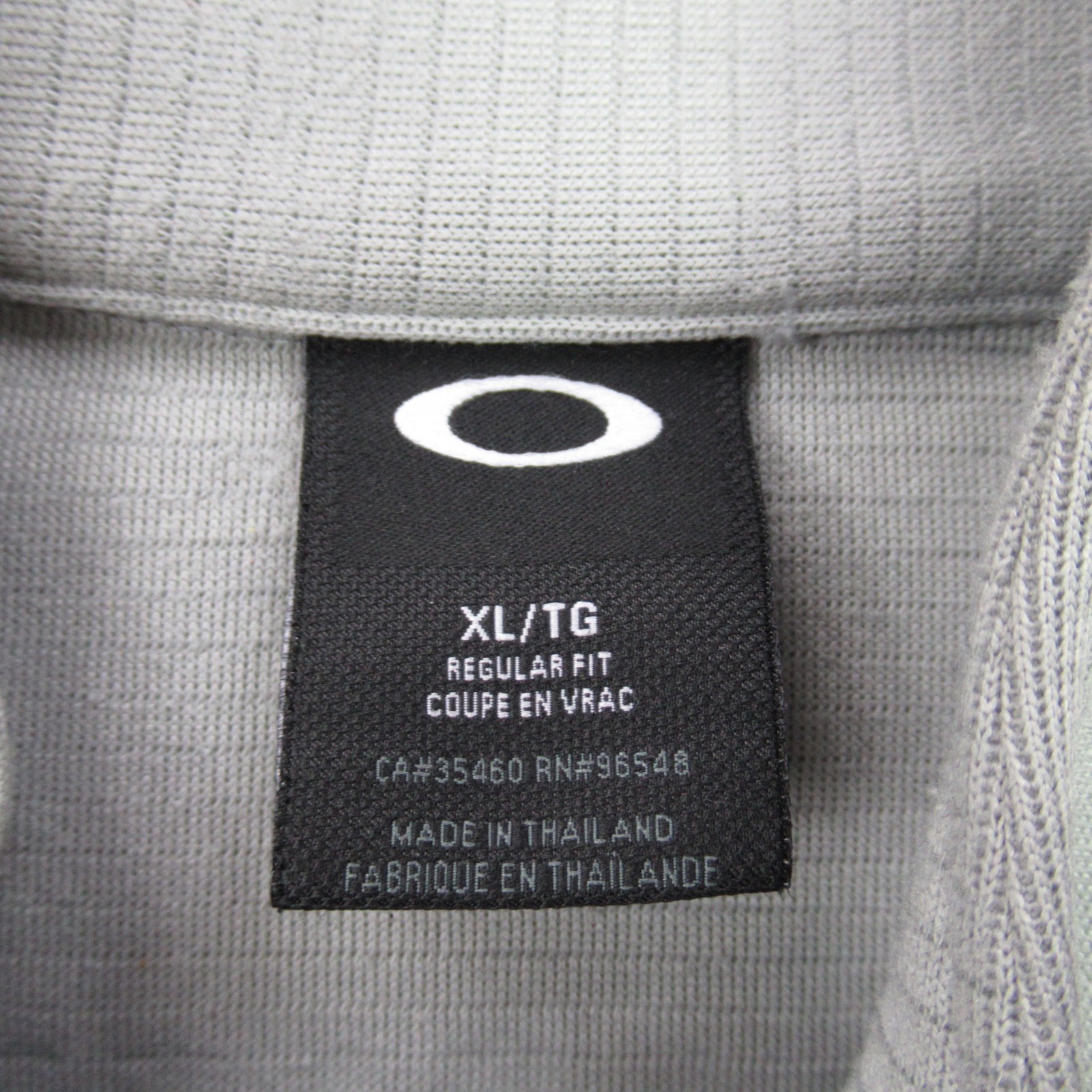 Oakley Shirt Mens XL Sleeveless Lightweight Casual 1/4 Zip Gray Pockets