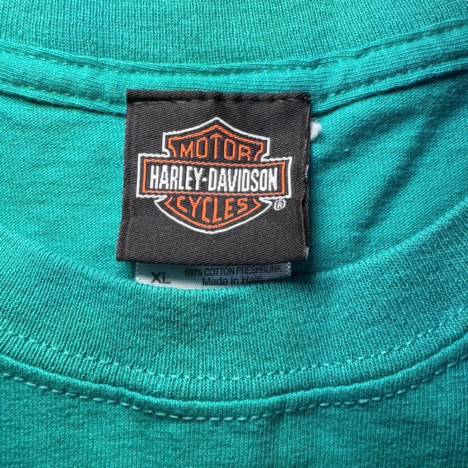 Harley-Davidson Genuine Motorcycles Barnett’s New Mexico Eagle Green XL