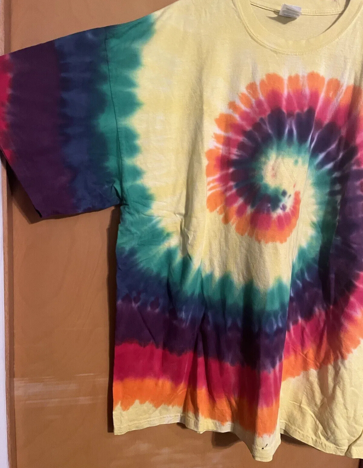 Unisex Multi-Colored Tie Dye Print T-Shirt by Port & Company – Size 2XL