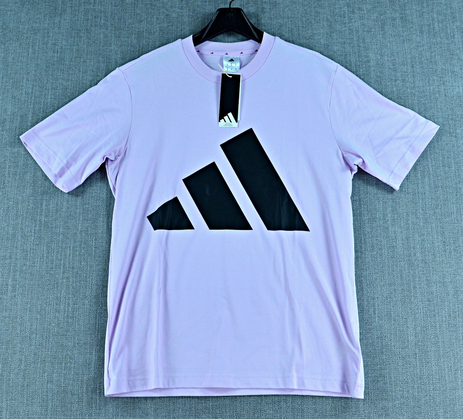Adidas Shirt Men’s M Purple Essentials Big Logo Short Sleeve Tee NWT