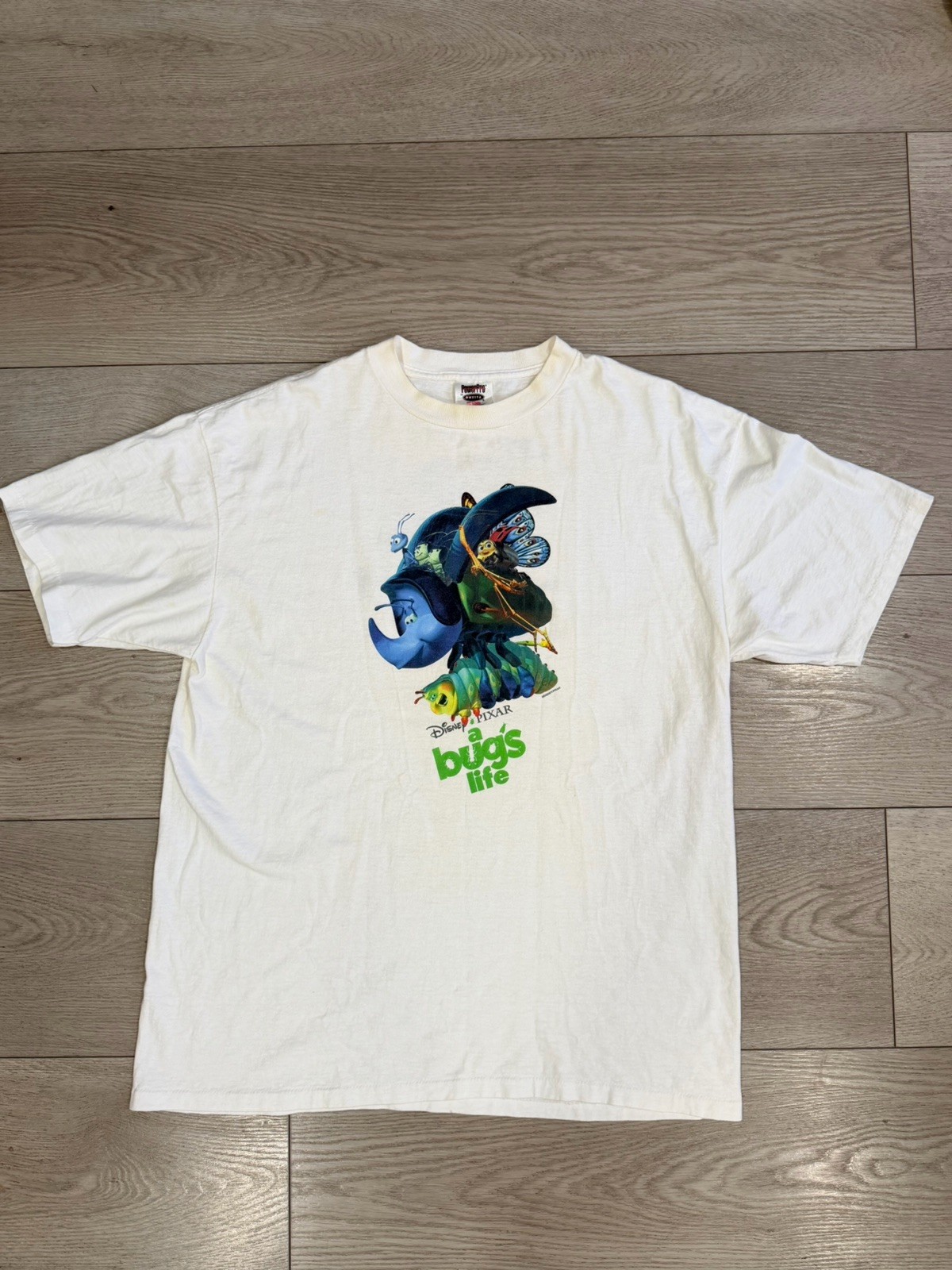 Vintage 90s Disney Pixar A Bug’s Life Staff Movie Promo Shirt Size L