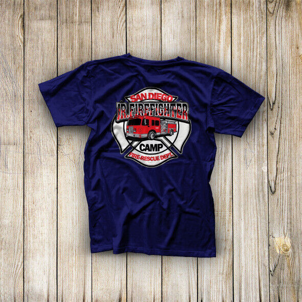 CAL-Fire Summer Fort Worth San-Diego City California Fire Dept. Fighter T-Shirt