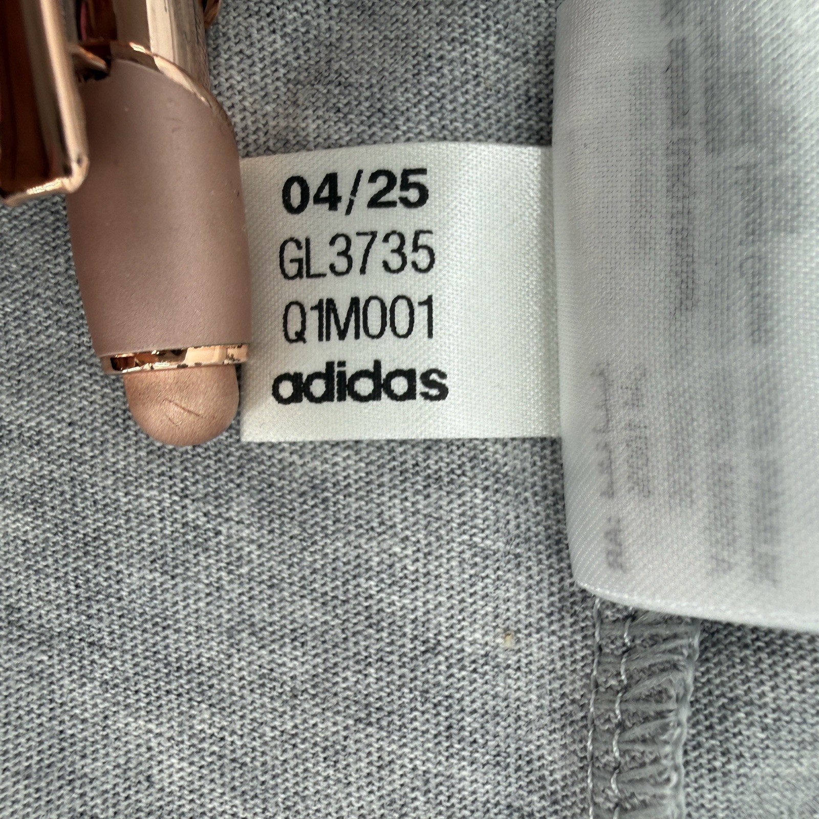Adidas 3 Stripes T Shirt Mens Medium Gray Heather Logo Athletic Tee NWT