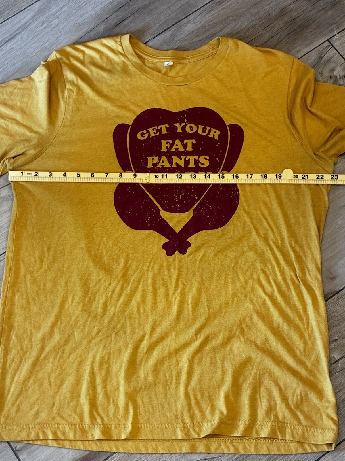 Mens Graphic Print Seasonal Tshirt Size XL Fall Thanksgiving Crewneck Regular