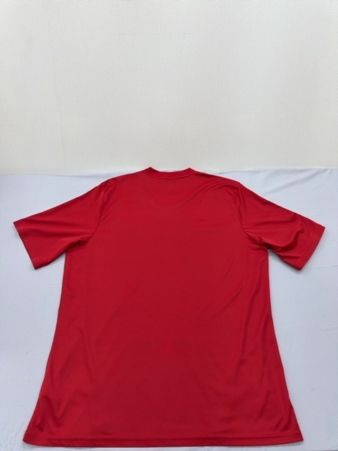 Adidas Soccer Jersey Mens Red Striped XL Short Sleeve V Neck