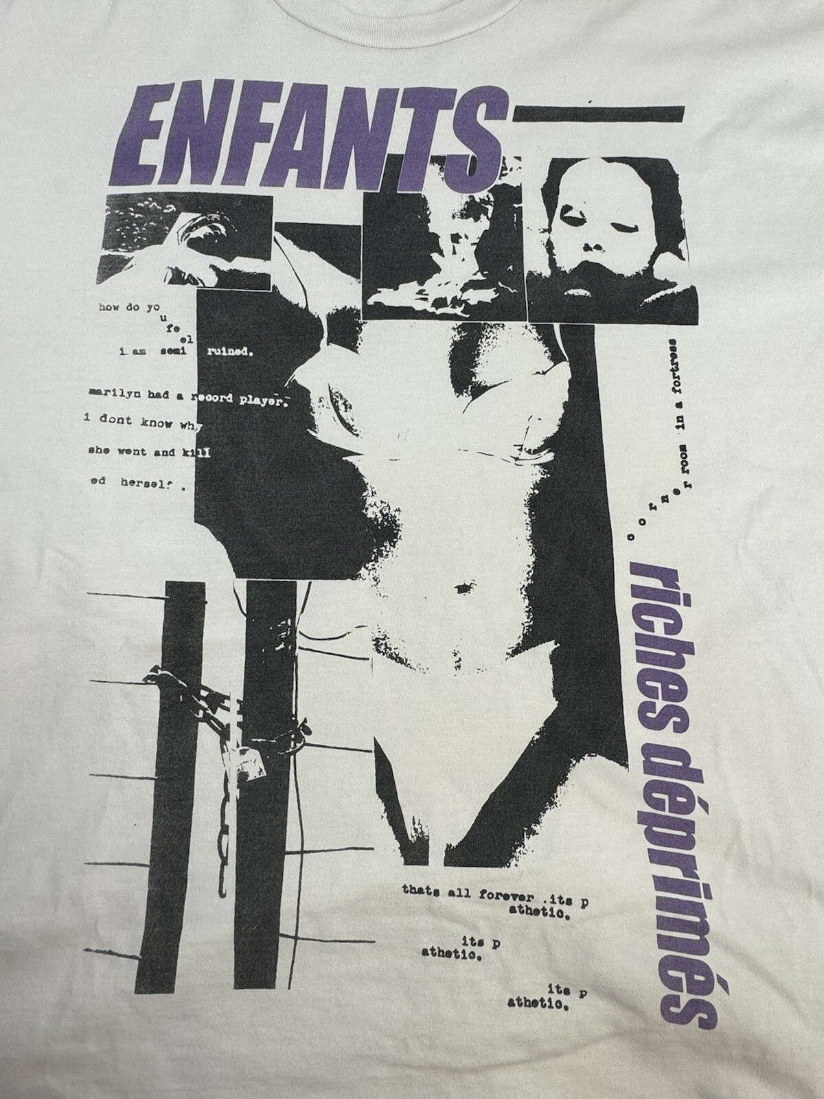 Enfants Riches Deprimes – Logo Print Oversized T-Shirt Size: XL