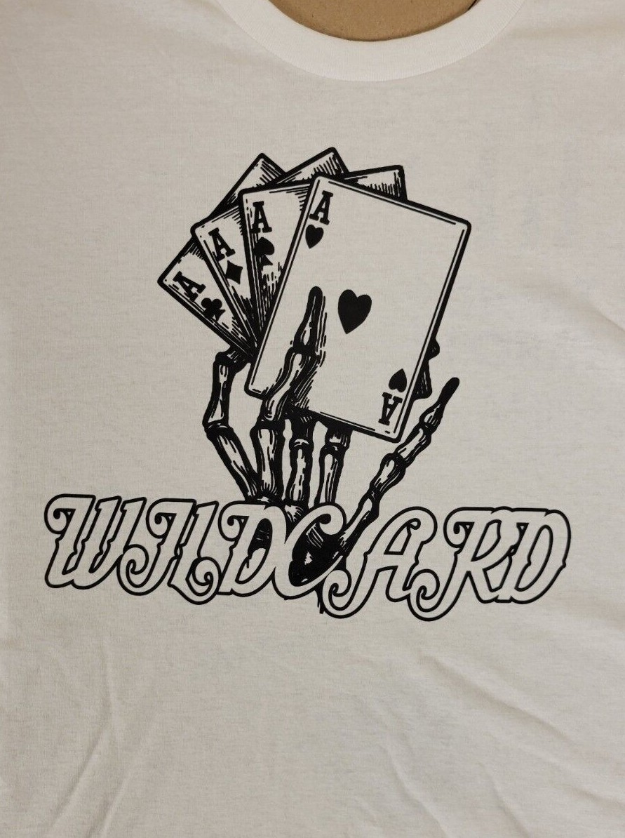 🔥WILDCARD Apparel LIMITED Edition Tee Shirt White or Gray size S, M, L, XL, XXL