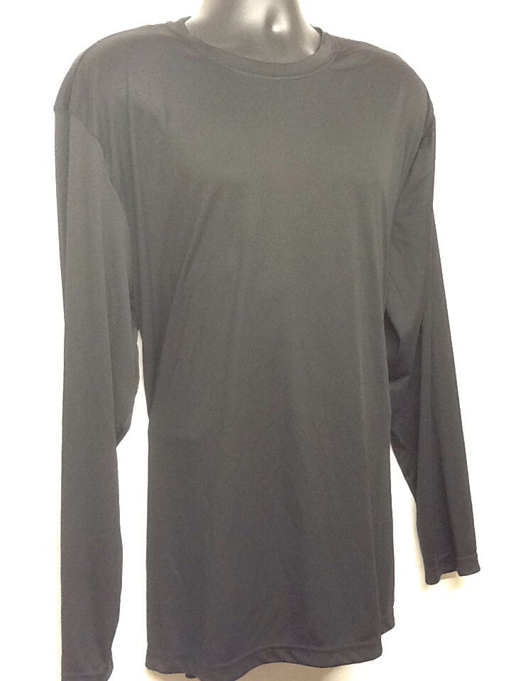 Sport-Tek Black LS Competitor Tee Breathable ST350LS Size 2XL SM1