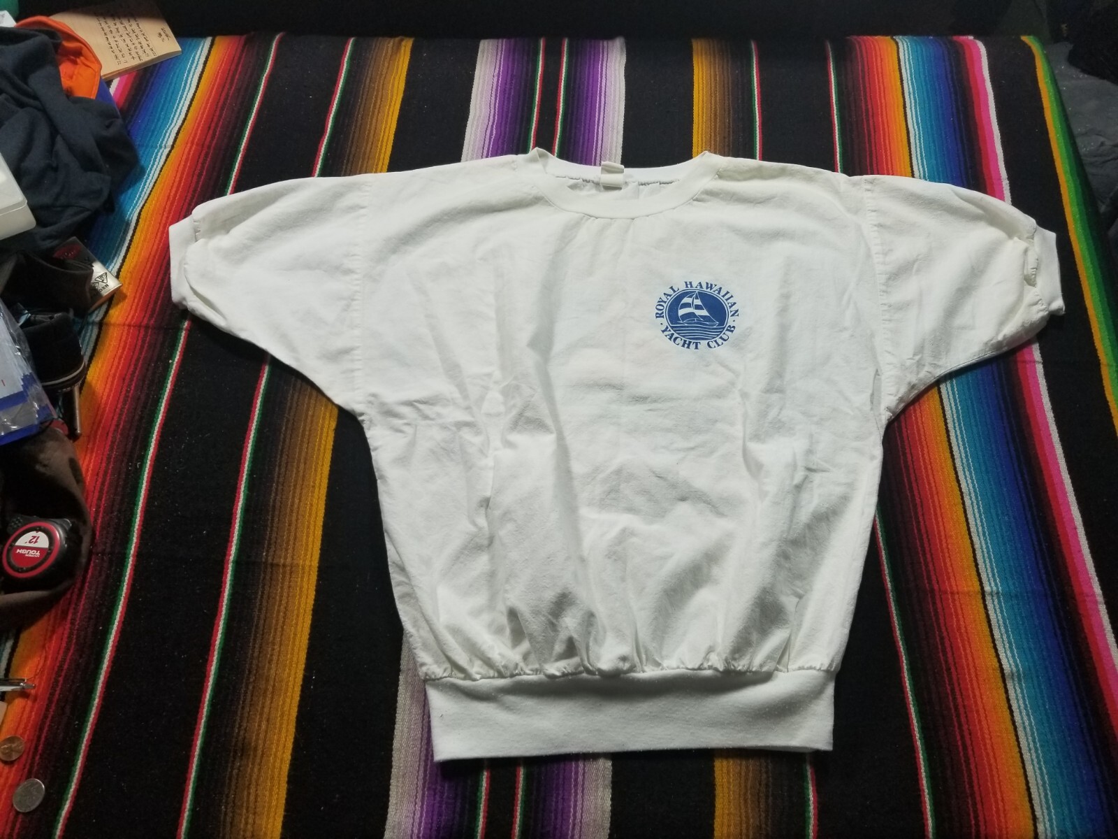 Vtg Royal Hawaiian Yacht Club Made In USA T-Shirt Size Small 19×24.5