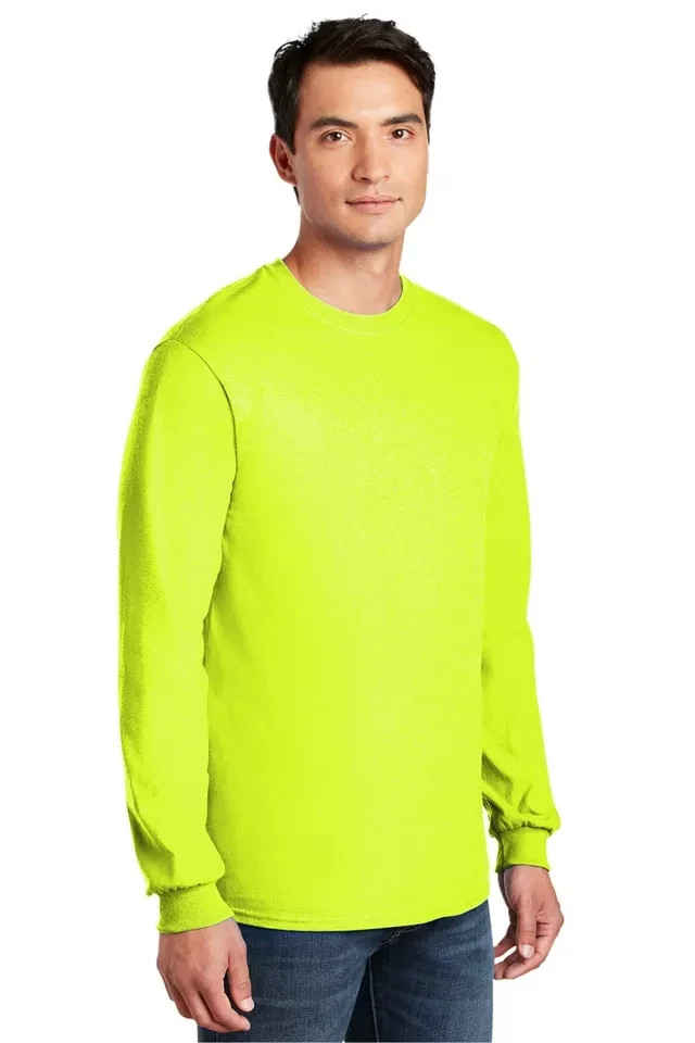 Gildan G540 Men’s Heavy Cotton Preshrunk Tshirt Long Sleeve Crew Neck T-Shirt