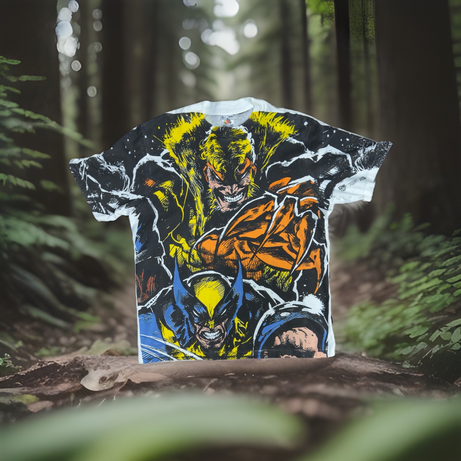 X-MenSabretooth Wolverine Cable Storm Bishop Jubilee AOP screen Printed T Shirt