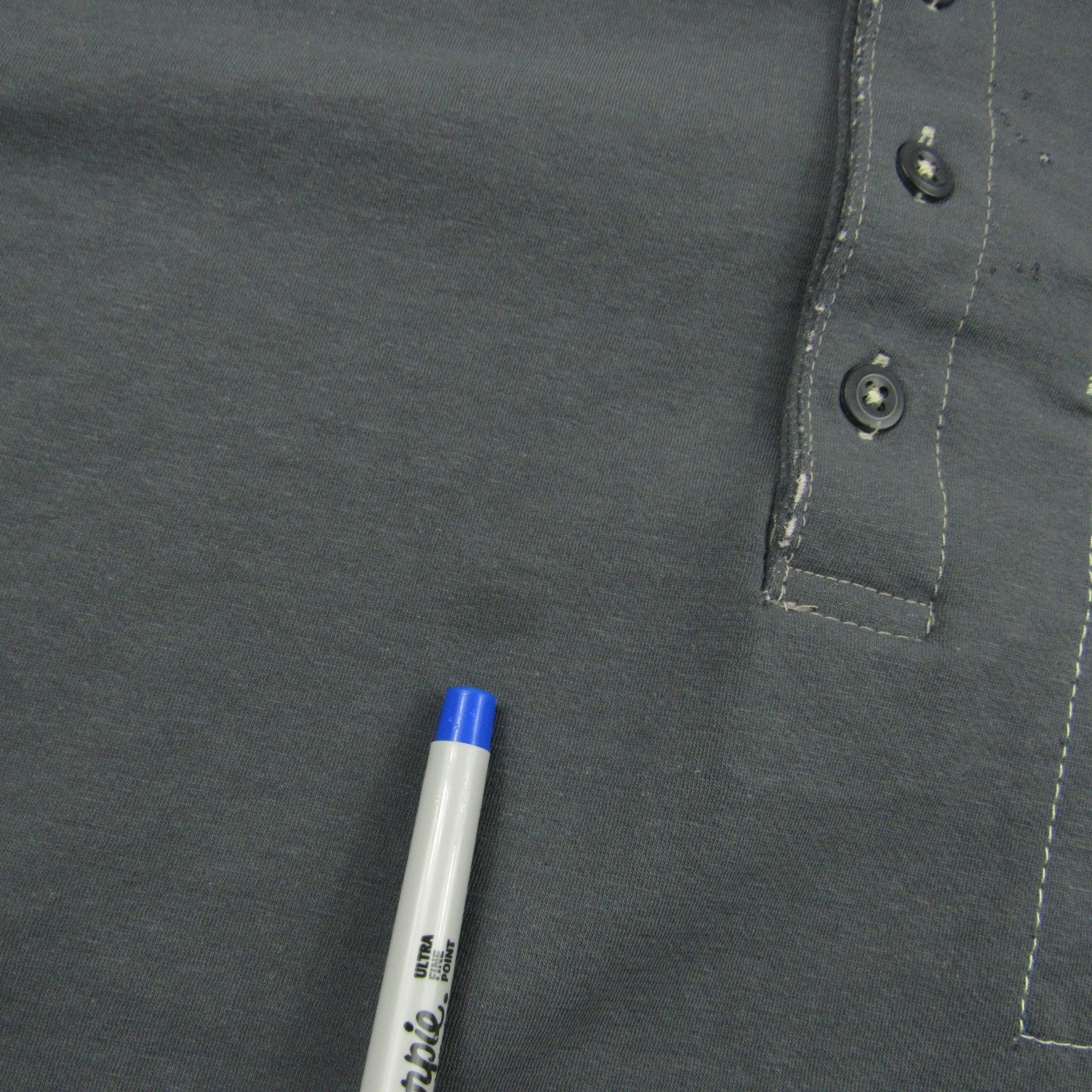 Bulwark Shirt Mens Large Gray Henley FR Fire Resistant IQ Westex Pocket Cat 2