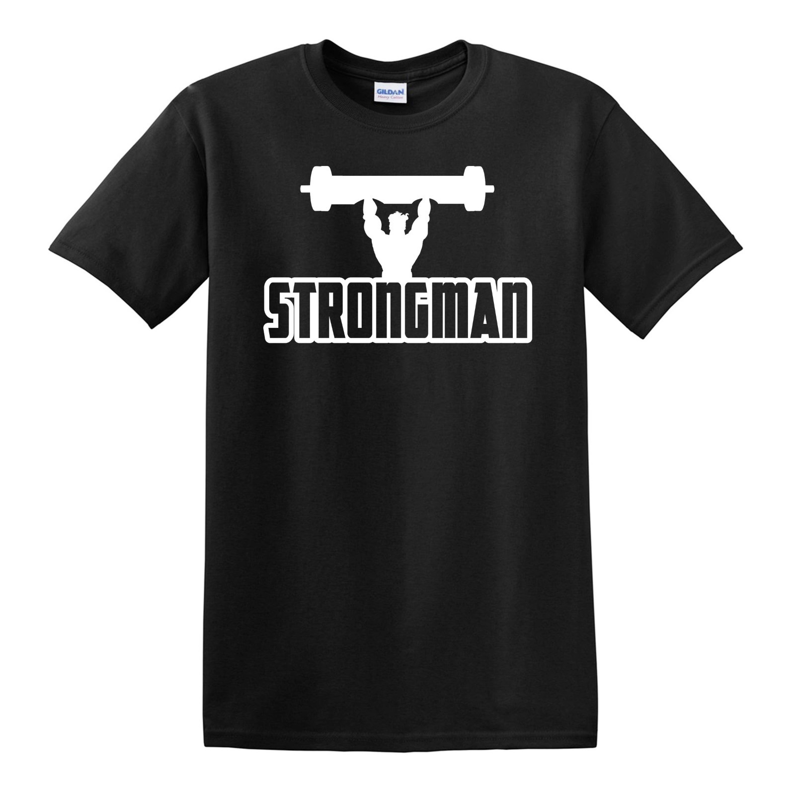 “STRONGMAN” Silhouette T-shirt – Powerlifting Gym Bodybuilding Lifting
