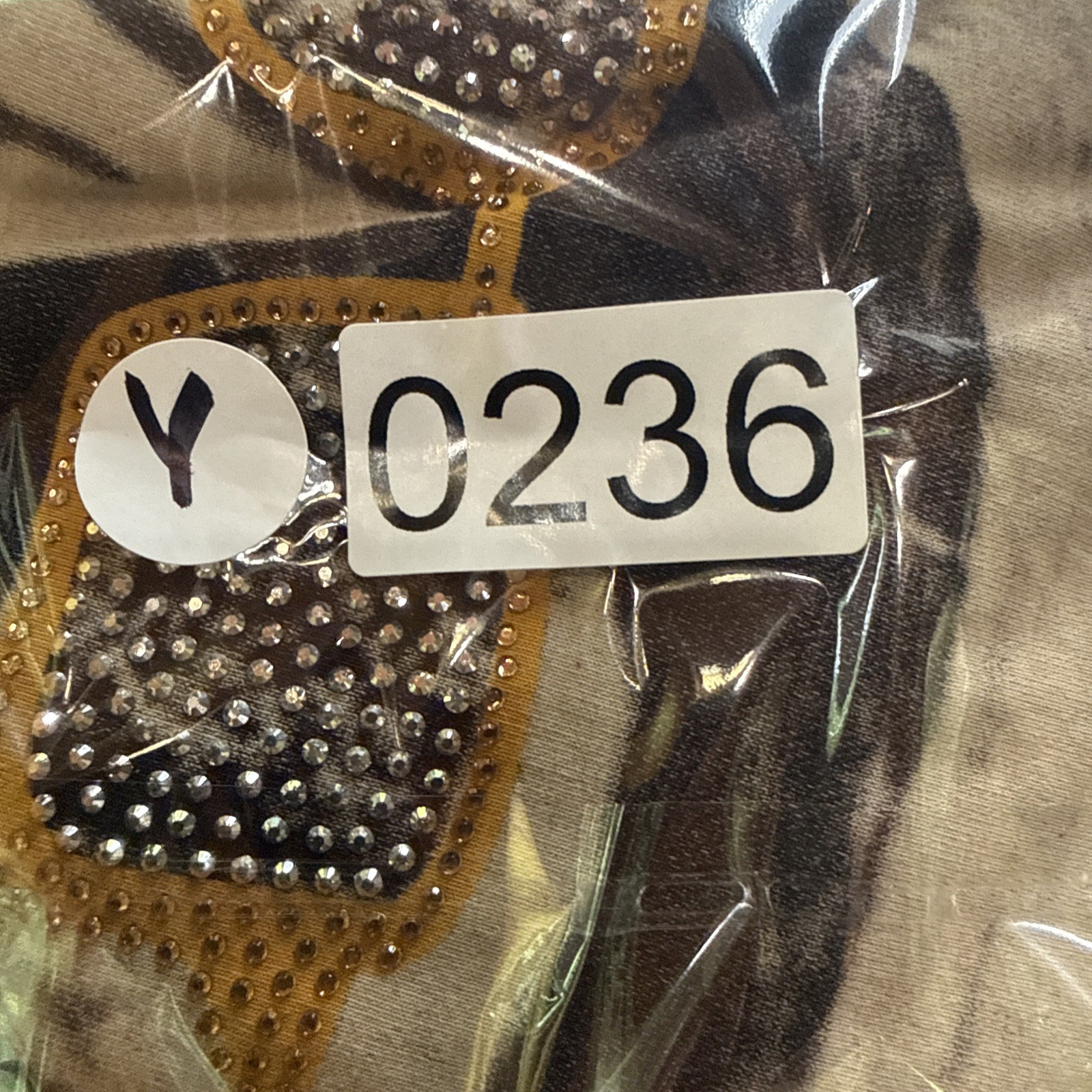 XRAY New York 212 SKULL SEQUINS W/SUNGLASS HAT T-Shirt 2XL LT Stretch Blend