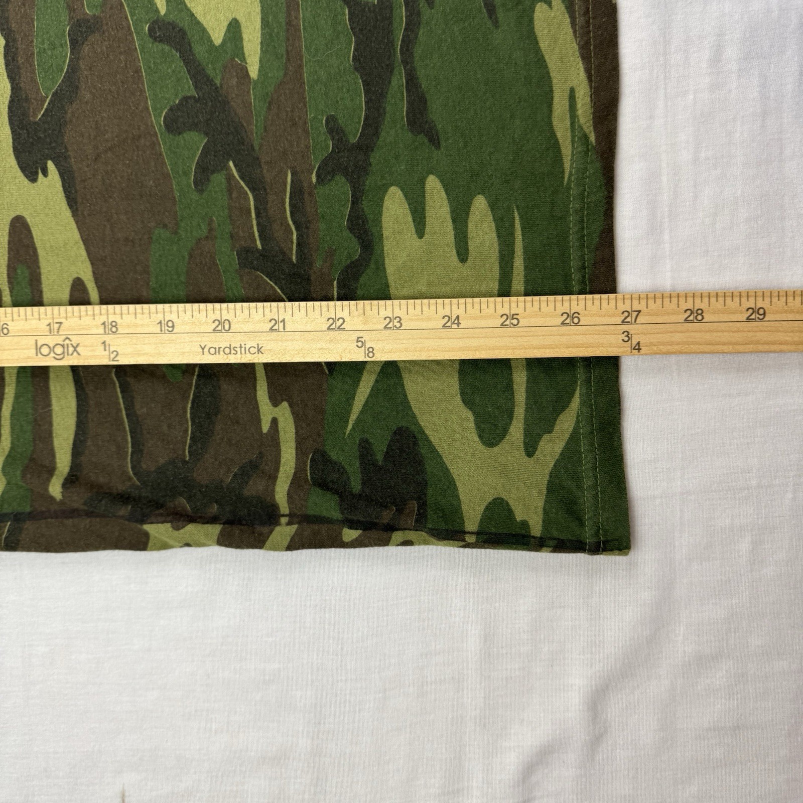 Vintage Camo Long Sleeve Pocket T Shirt Adult 2XL Grunge Outdoor Boxy 90s USA