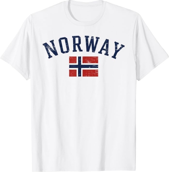 Norway Flag for Men Women Norwegian Scandinavian Pride Norge T-Shirt