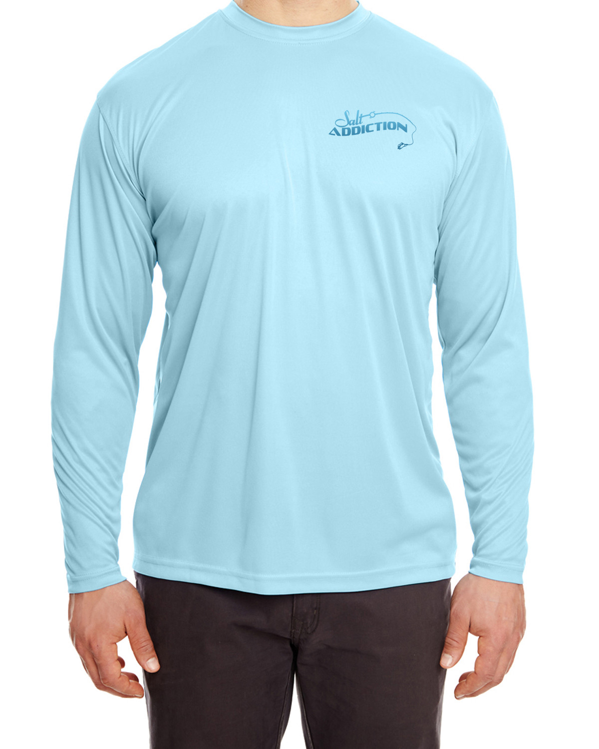 Salt Addiction microfiber Tarpon fishing long sleeve life t shirt 30+ uv