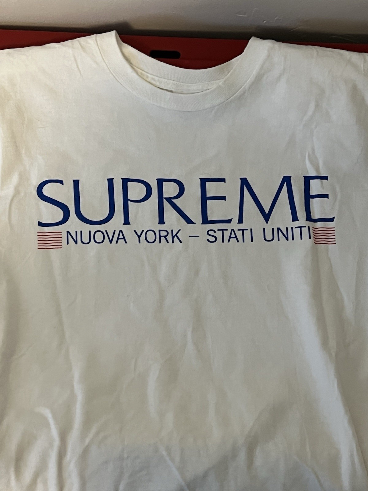 Supreme Nuovo York Tshirt Size XL Men’s White FW20 100% Authentic