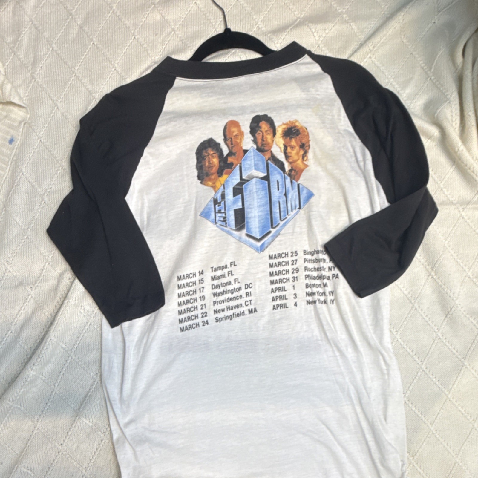 1985 THE FIRM vtg concert tour jersey shirt (XL) 80’s Jimmy Page Led Zeppelin