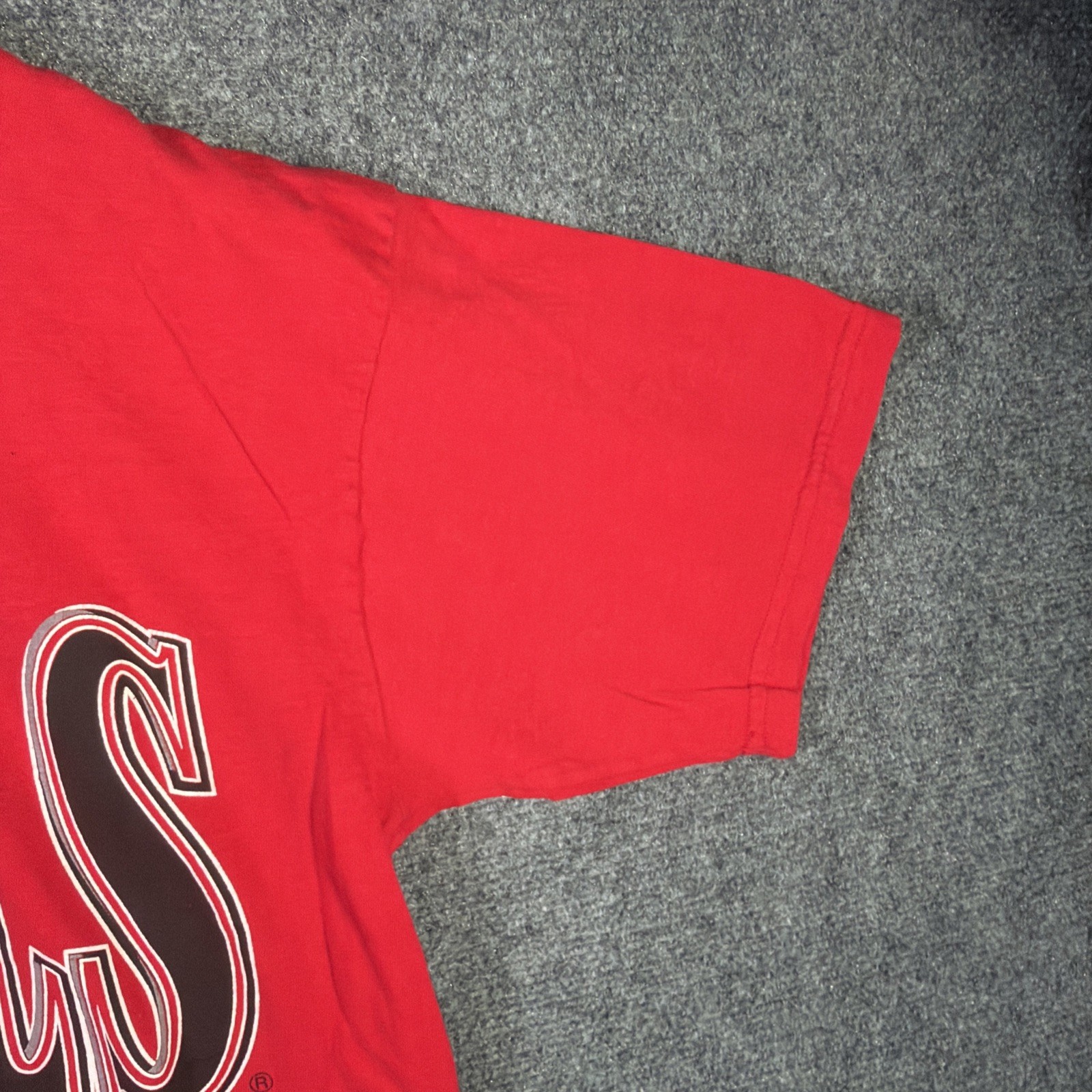 Vintage Chicago Bulls Shirt Mens Large Red 90s NBA Finals Basketball USA Sports