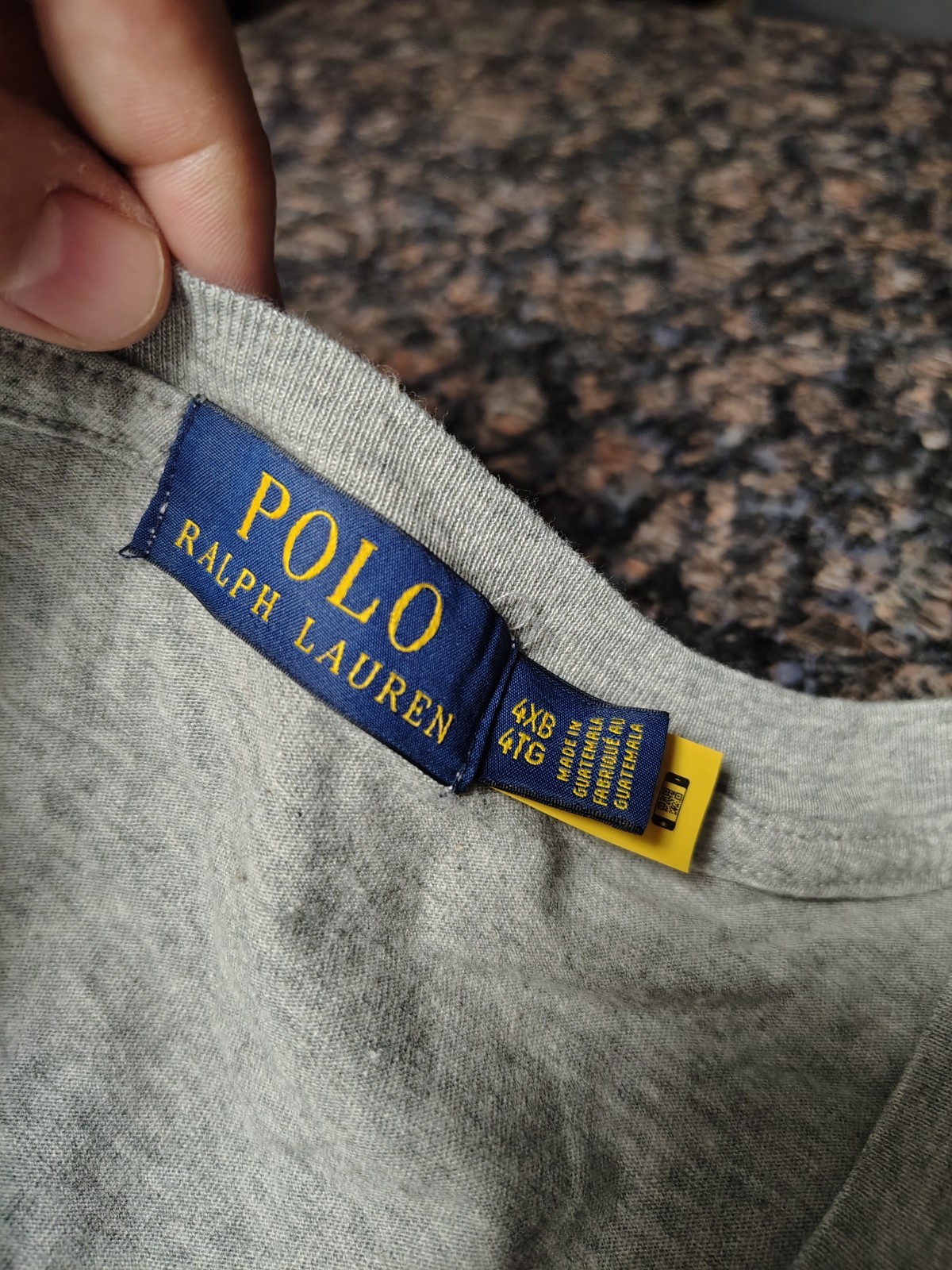 Polo Ralph Lauren Polo Player Bear T-Shirt Gray Big & Tall Men’s Size 4XB