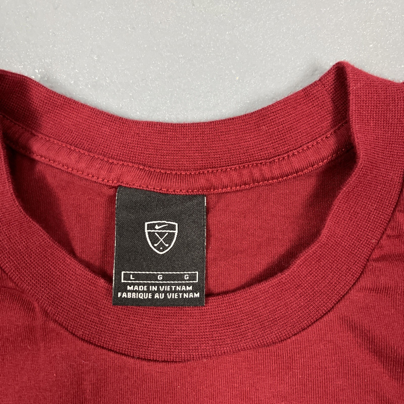Vintage Nike Golf Long Sleeve Tshirt Red Gold Y2K Casual Sporty VTG