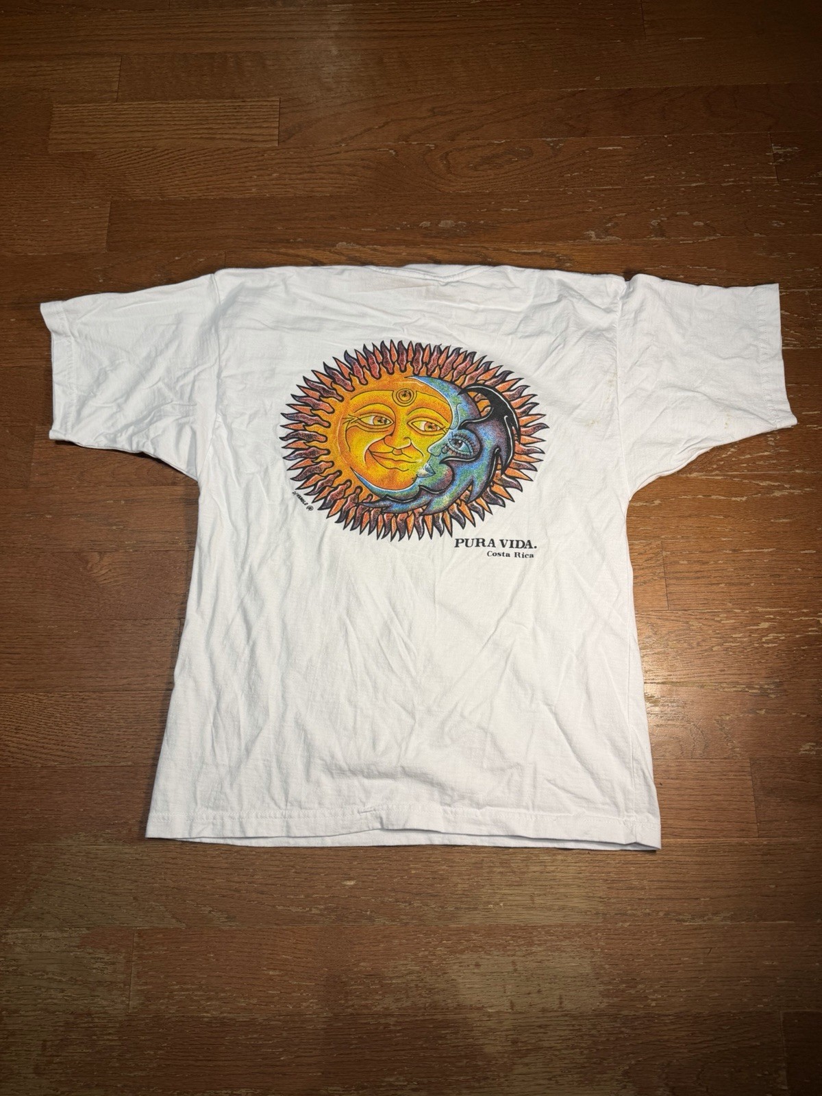 Vintage Costa Rica Sun And Moon Back Graphic Tee