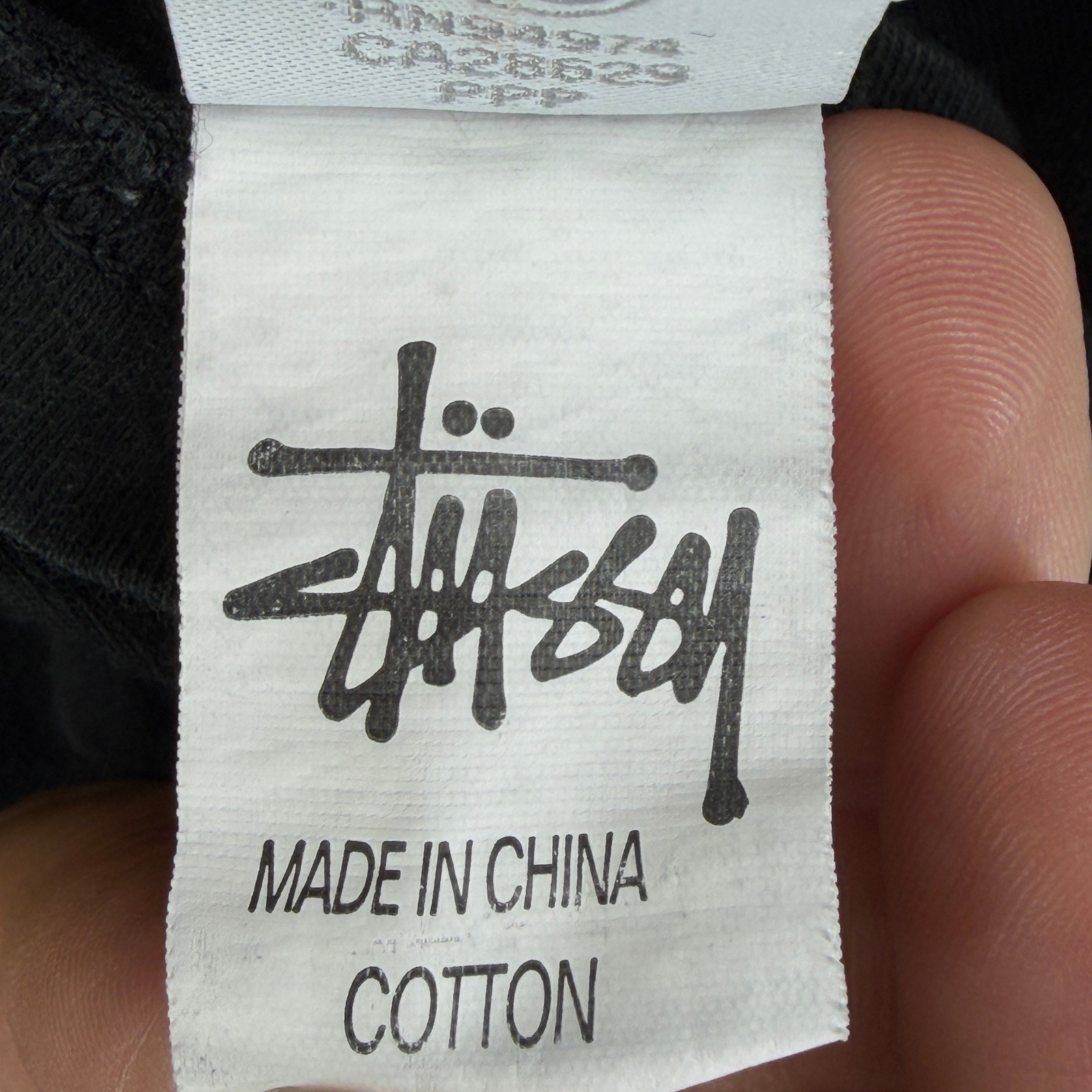 Stussy Mens Black Embroidered Red Box Logo Cotton Short Sleeve T-Shirt Size S
