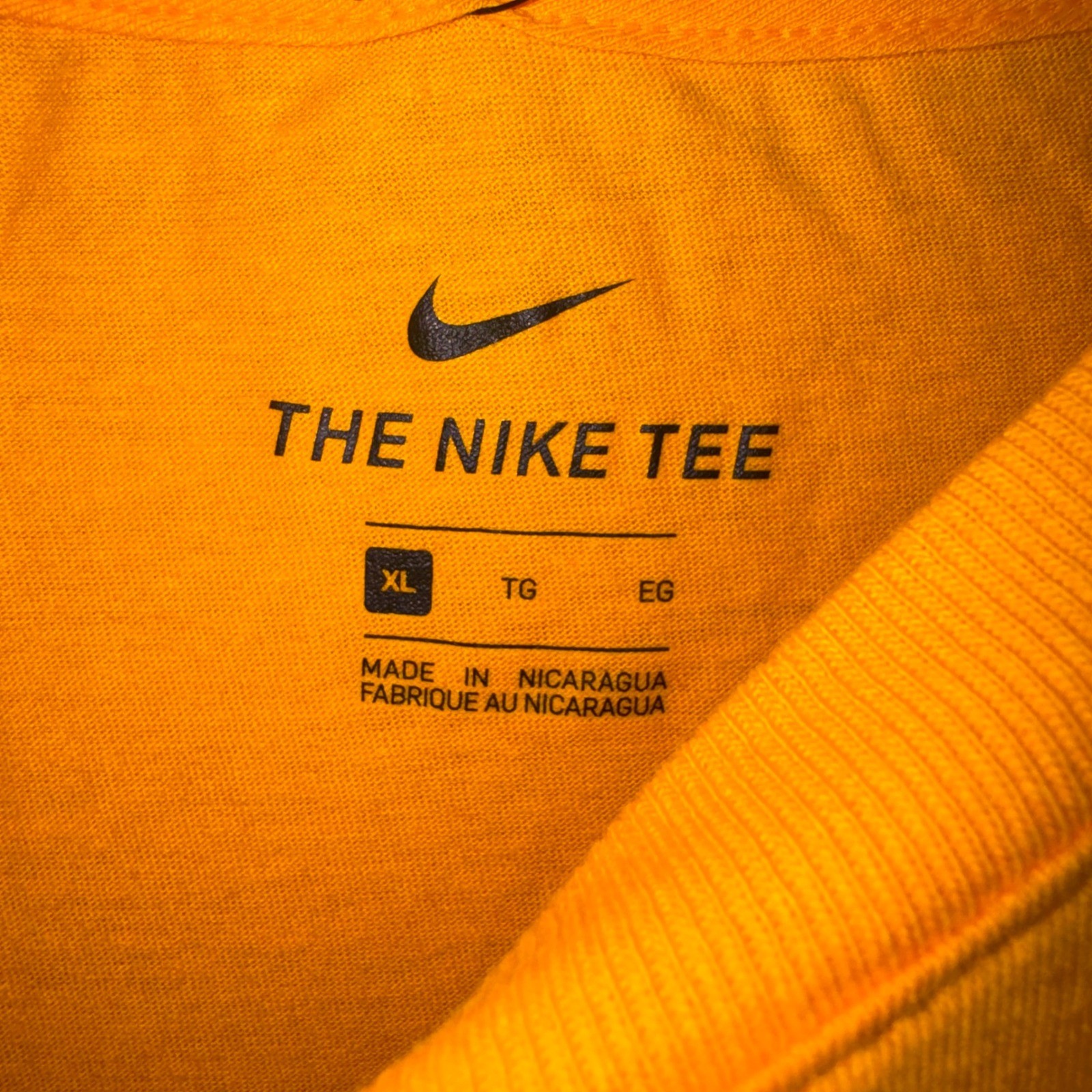 Nike Washington Commanders T-Shirt Mens NFL Graphic Logo Gold XL NEW